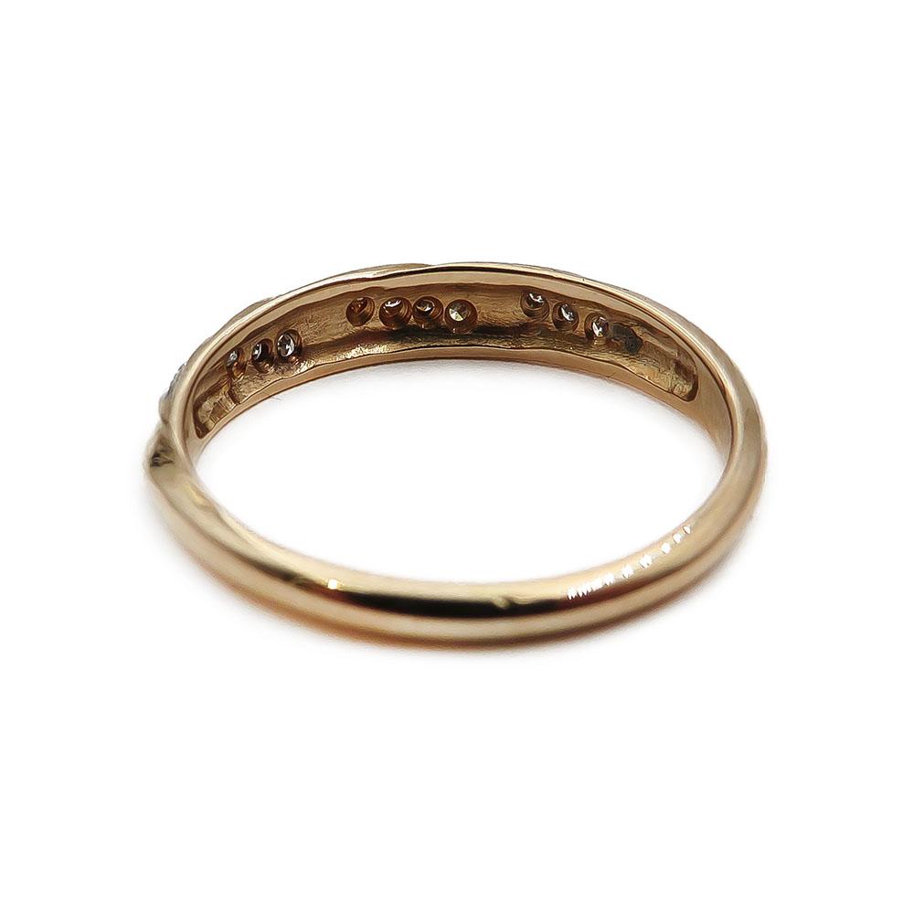 kultainen timanttisormus 17,5mm 0,05ct #2
