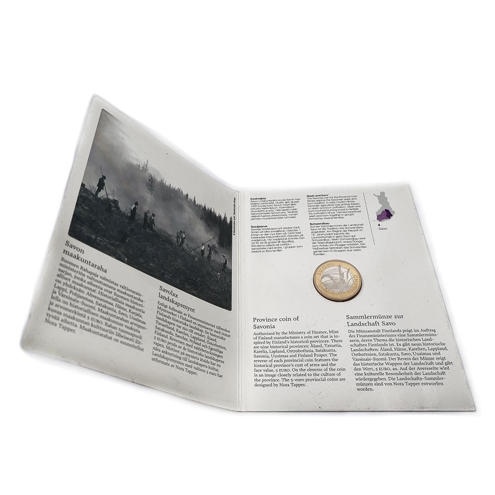 Savon maakuntaraha 5 € 2011 Proof alkuperäiskansiossa – Suomen Rahapaja #1