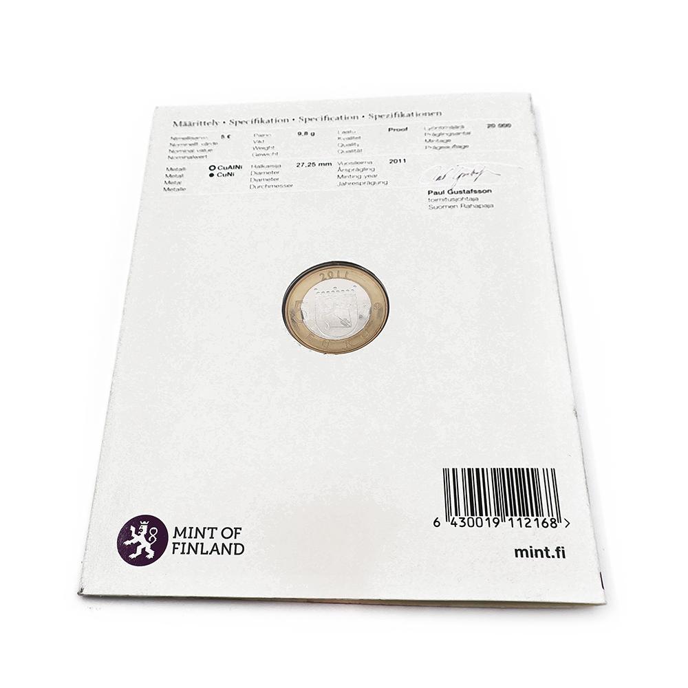 Savon maakuntaraha 5 € 2011 Proof alkuperäiskansiossa – Suomen Rahapaja #2
