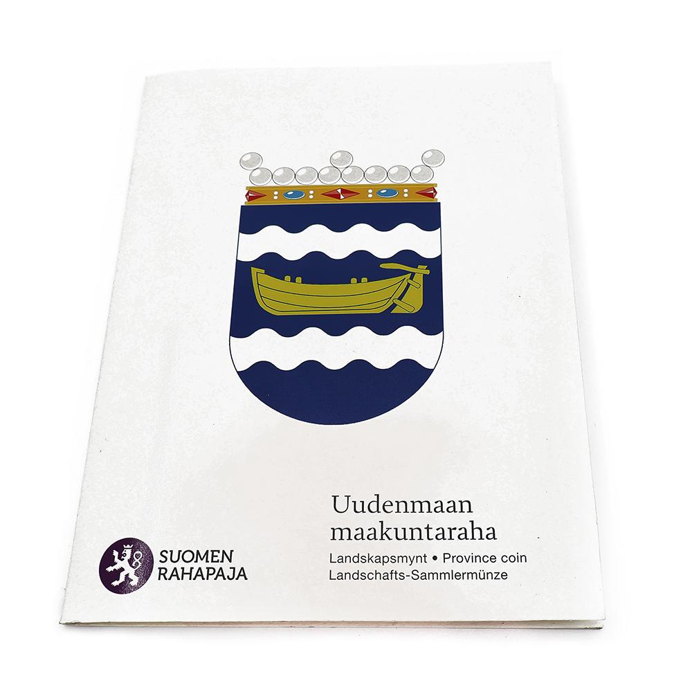 Uudenmaan maakuntaraha 5 € 2011 Proof alkuperäiskansiossa – Suomen Rahapaja #0