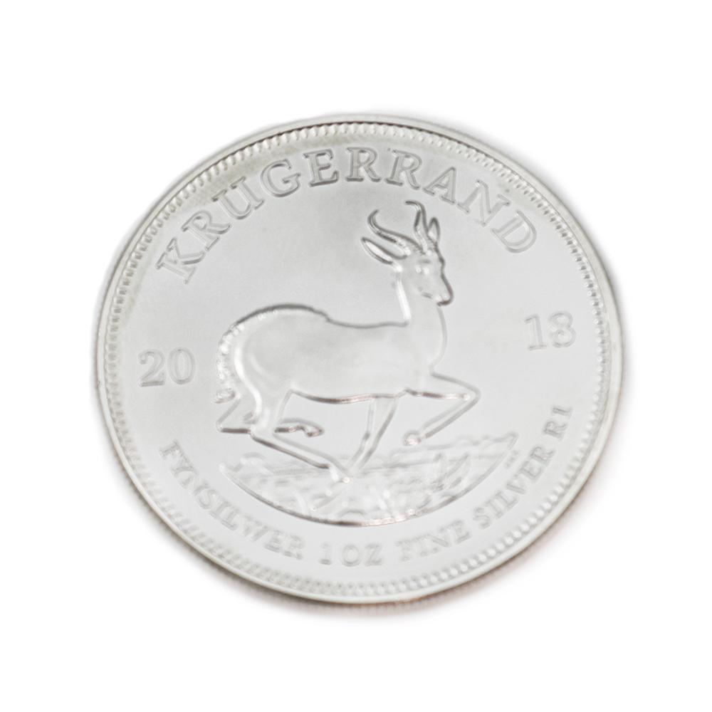 Etelä-Afrikan Krugerrand hopeakolikko 2018 25kpl #0 Kultatukku.fi