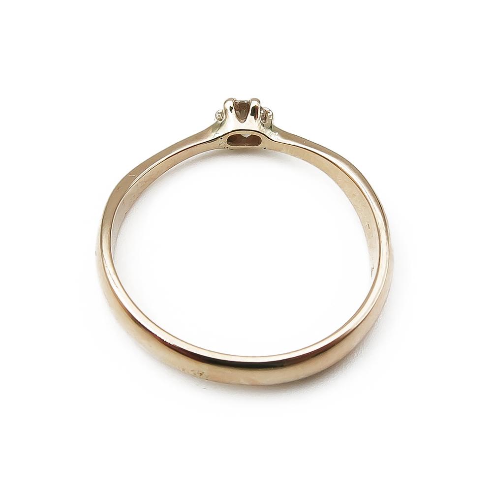 Timanttisormus  0,1ct koko 17,75 lev.3mm #1