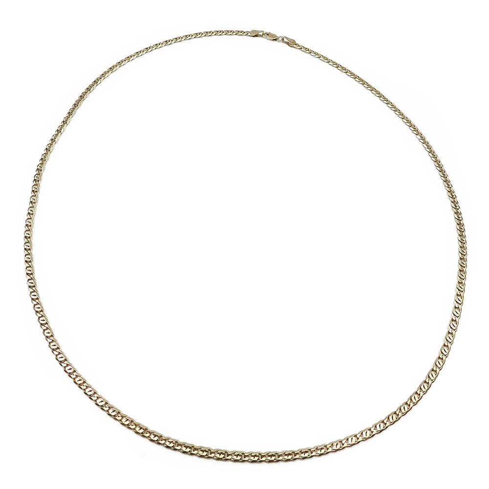 Kullattu hopeaketju 55cm lev.3mm #0