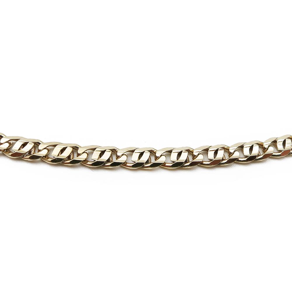 Kullattu hopeaketju 55cm lev.3mm #1