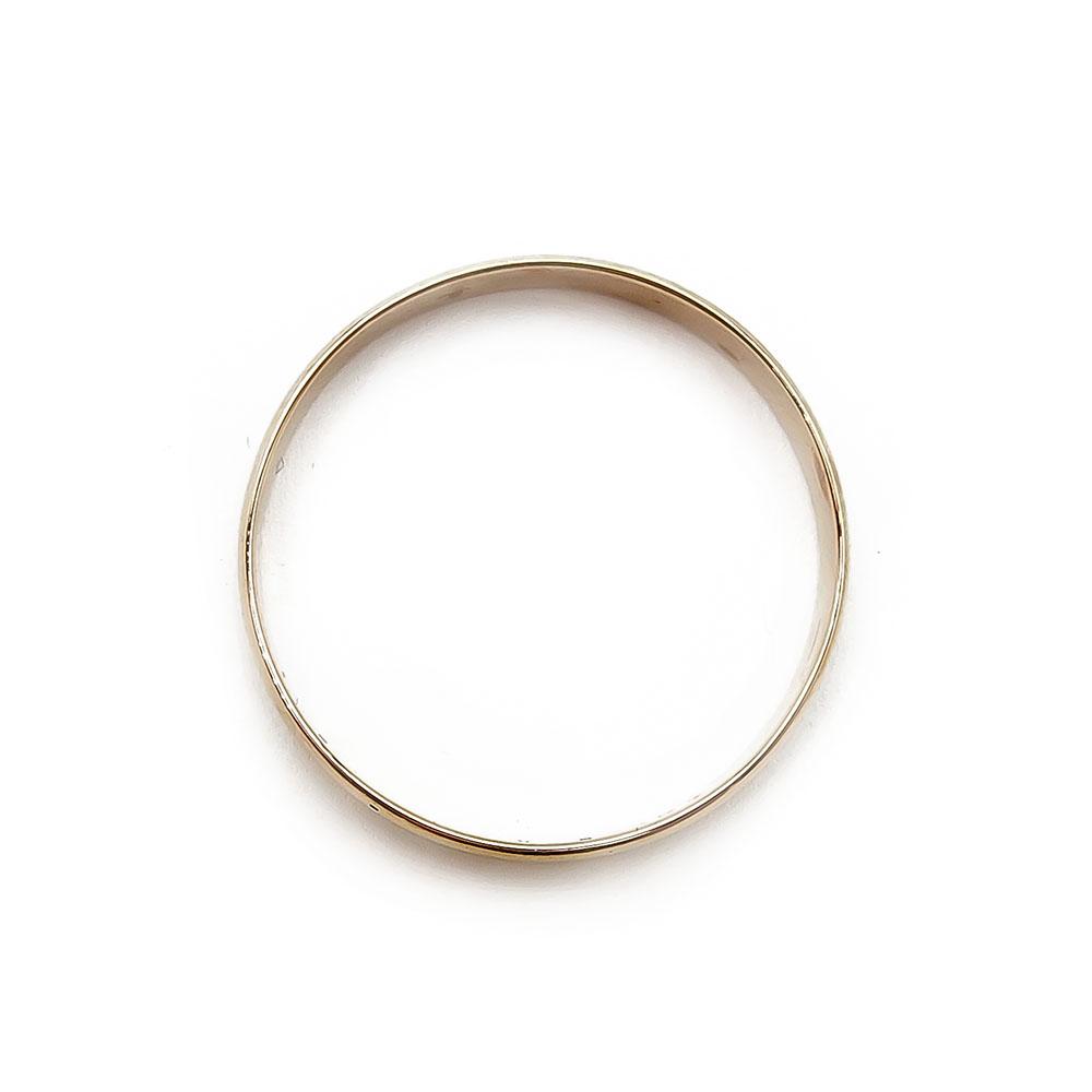 Uritettu kultainen kihlasormus 23mm lev. 3,3mm #2