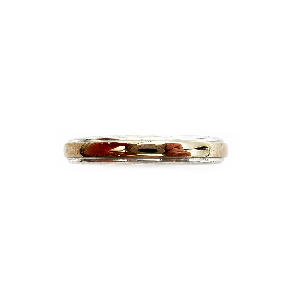 Valkokulta / keltakulta kihlasormus 19,5mm lev. 3,4mm #1