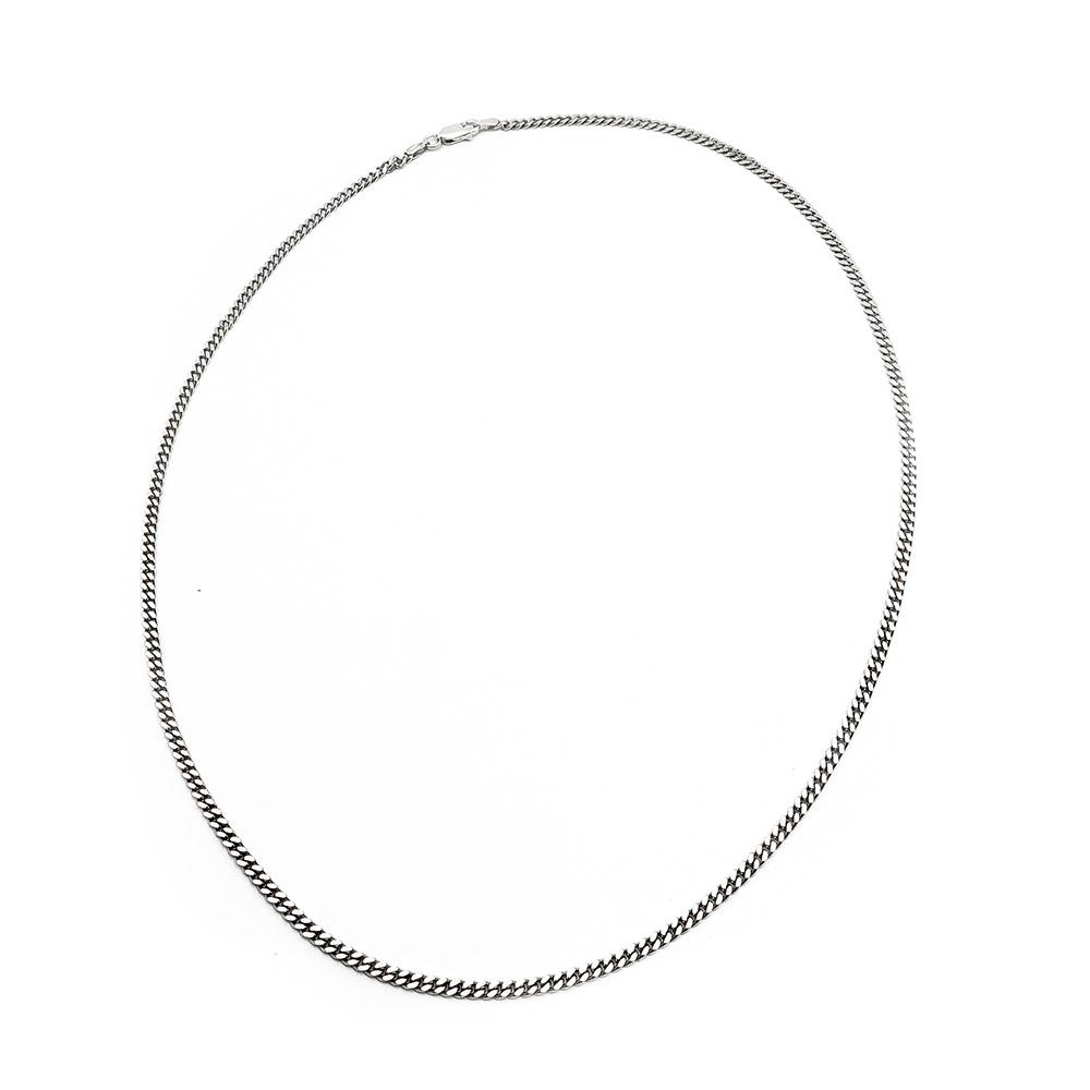Hopeinen panssarikaulaketju 51cm NT 2,60mm #0