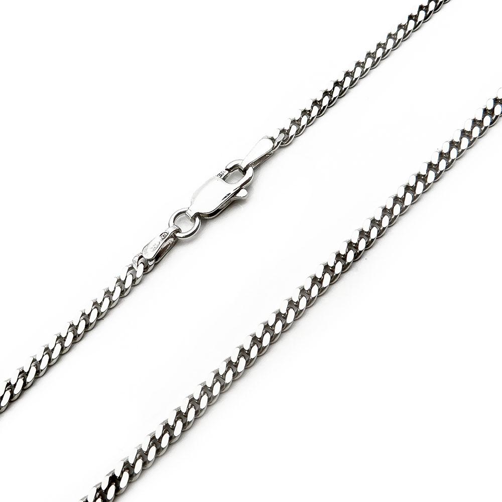 Hopeinen panssarikaulaketju 51cm NT 2,60mm #2
