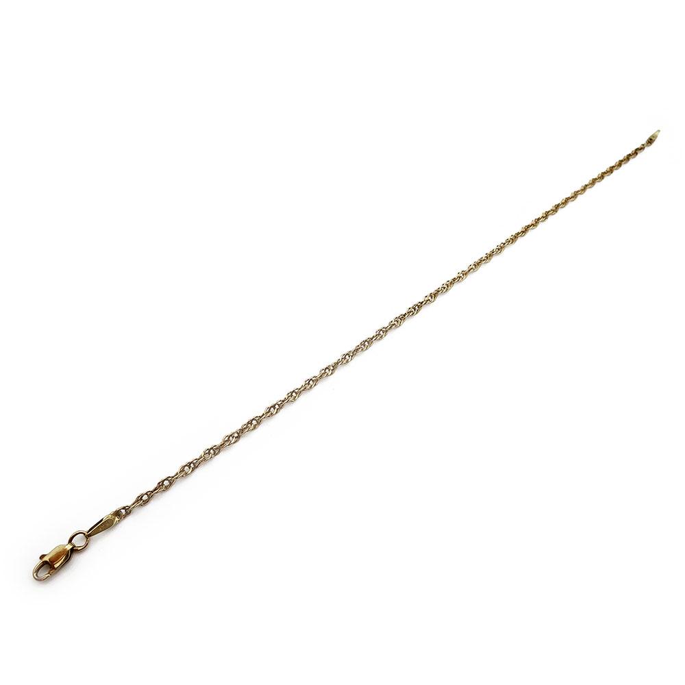 Kultainen kierreranneketju 20,5cm lev. 2,4mm #2