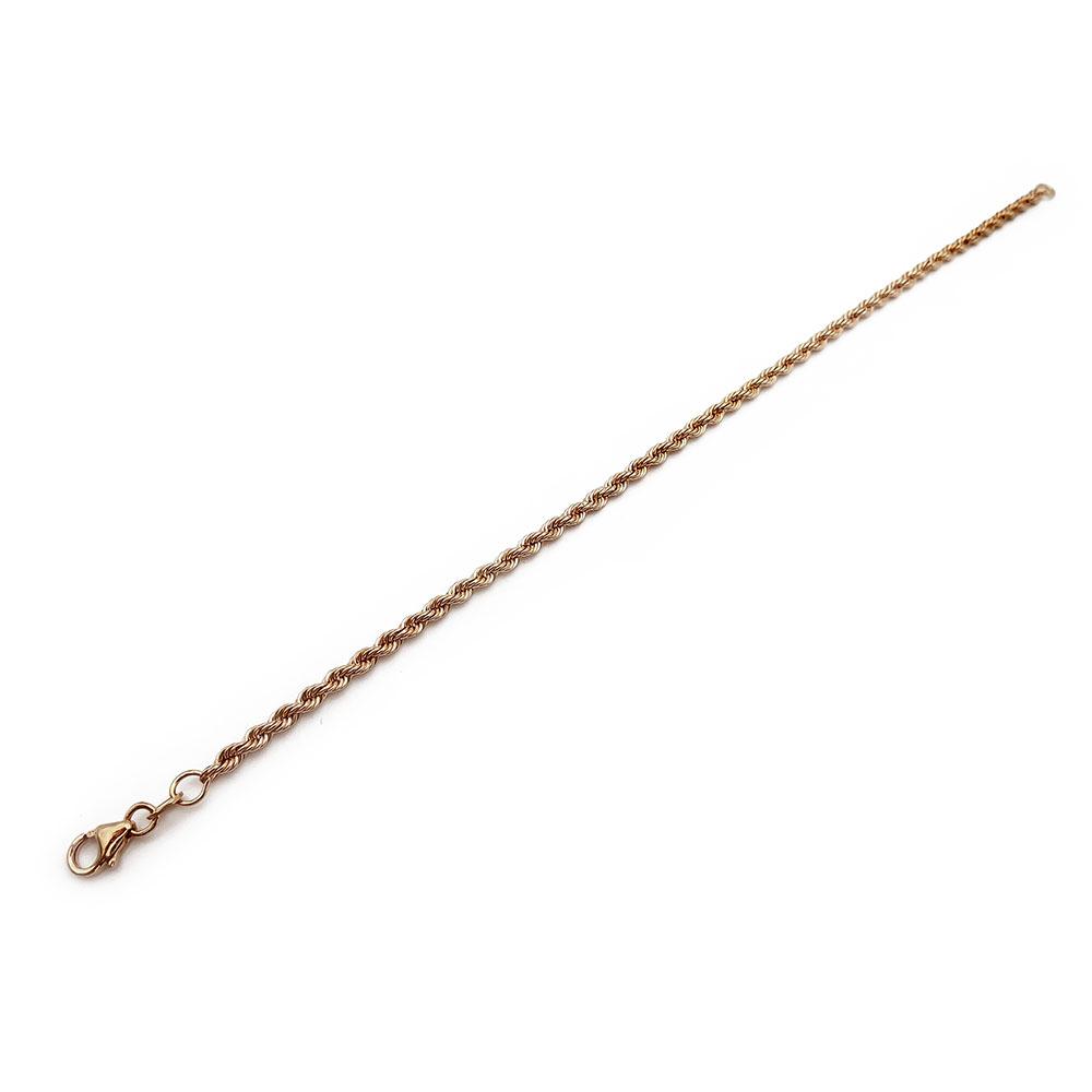Kultainen cordell-ranneketju 19cm lev. 2,7mm #2