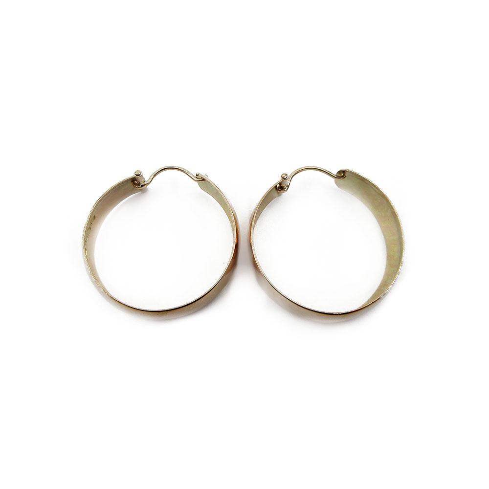 Kultaiset näyttävät korvarengaat 7.5x26mm 1963 LN #1