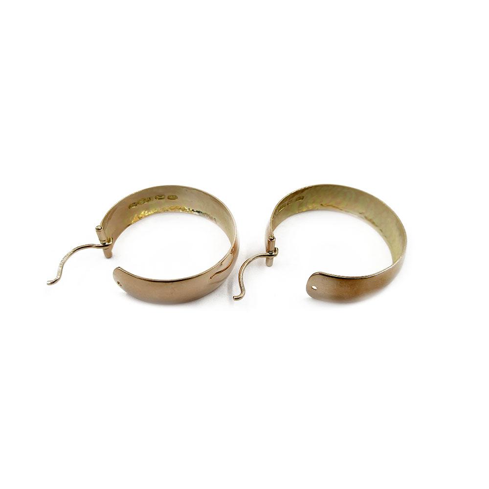Kultaiset näyttävät korvarengaat 7.5x26mm 1963 LN #2