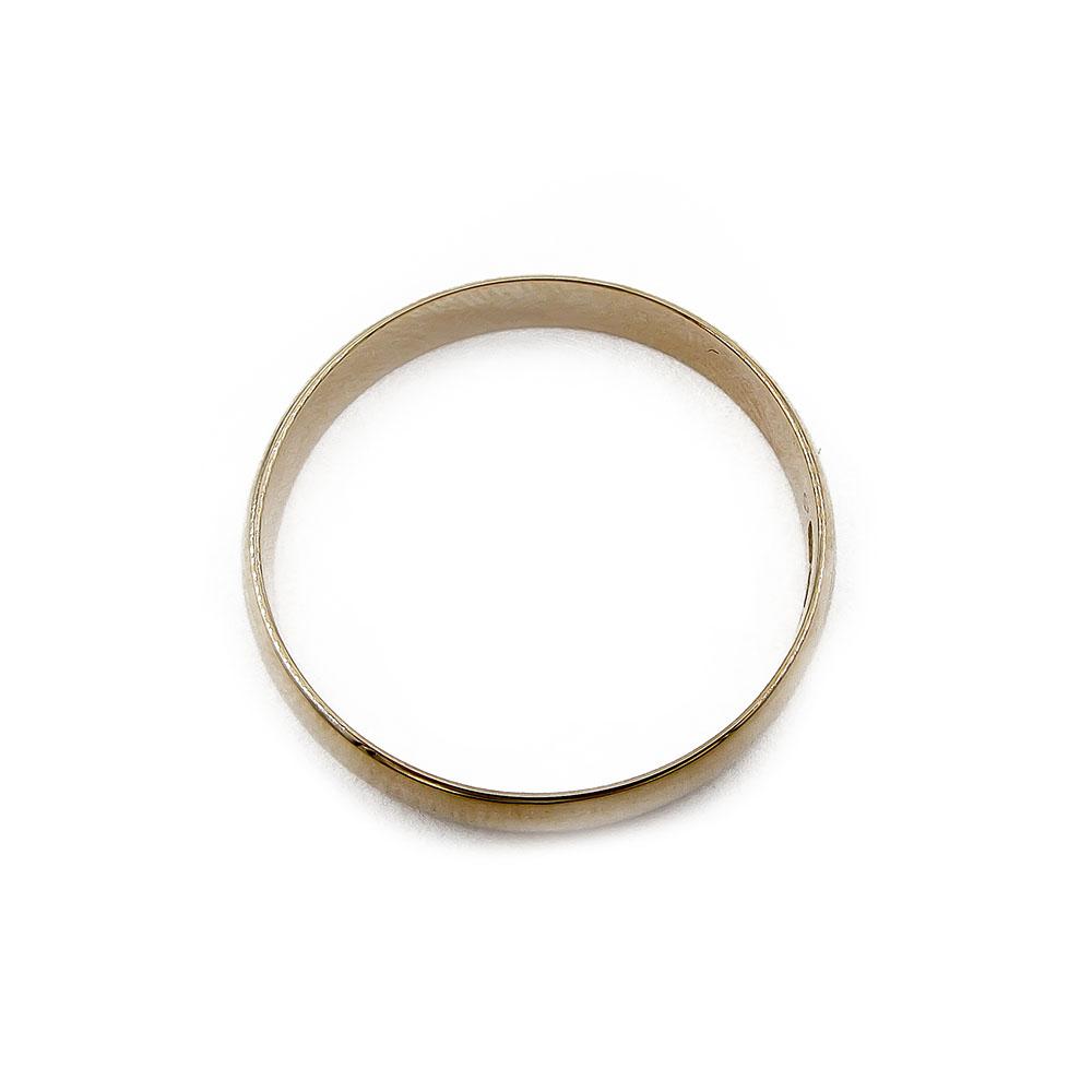 Kultainen sileä sormus 4mm pp 21,25 1997 EE #2