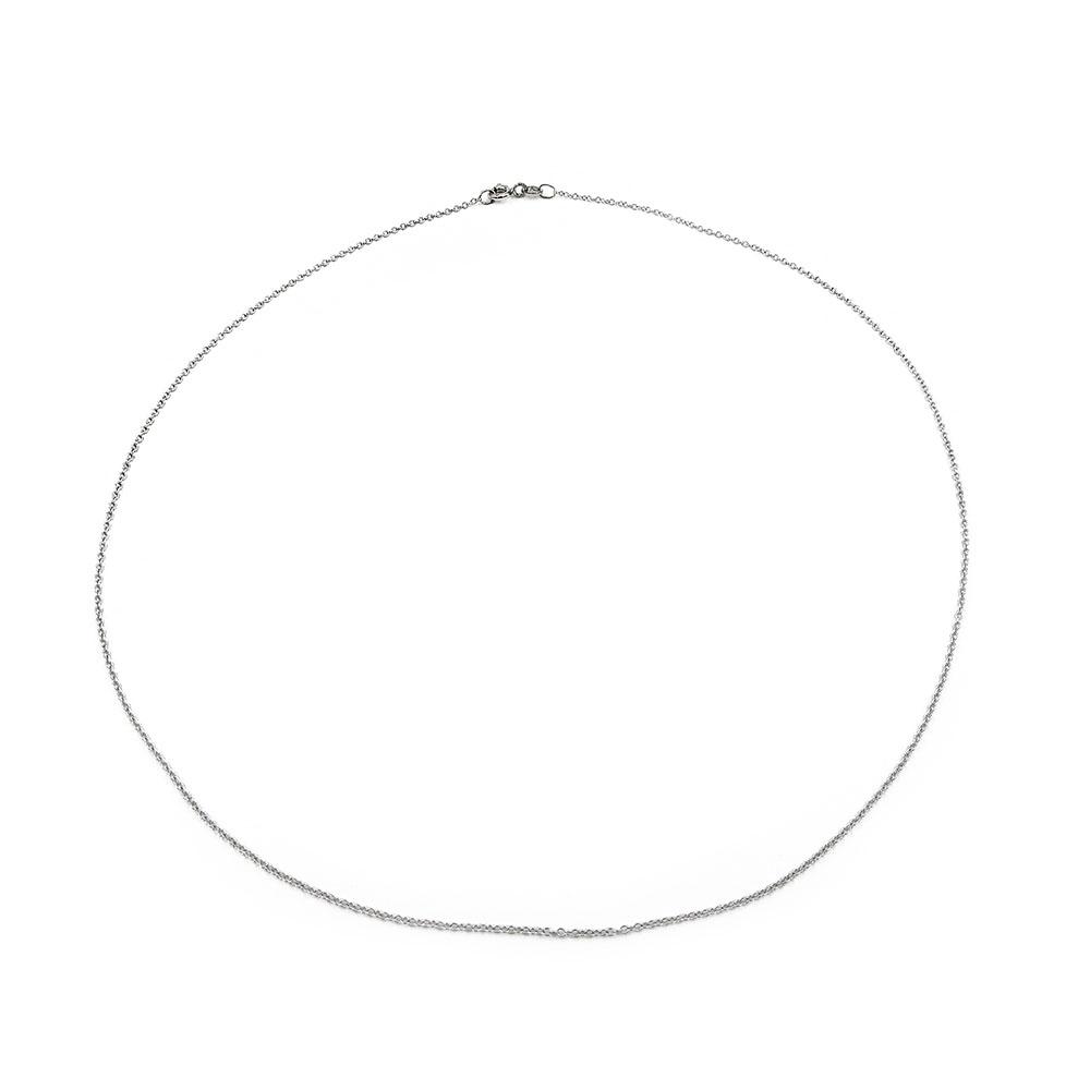 Valkokultainen ohut ankkuriketju 1,25mm 45cm Unoaerre #0
