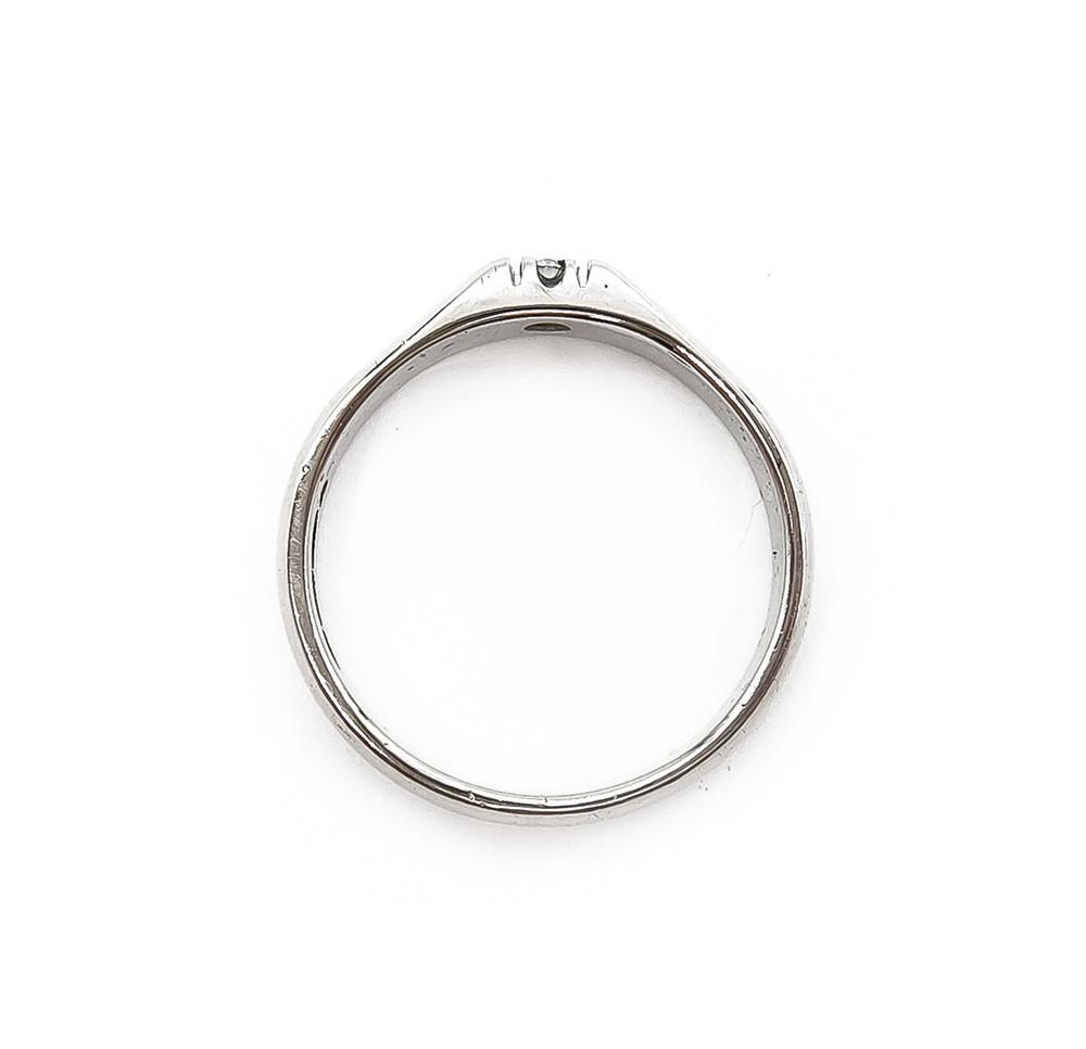 Valkokultainen timanttisormus 0,05ct 18,25mm #2