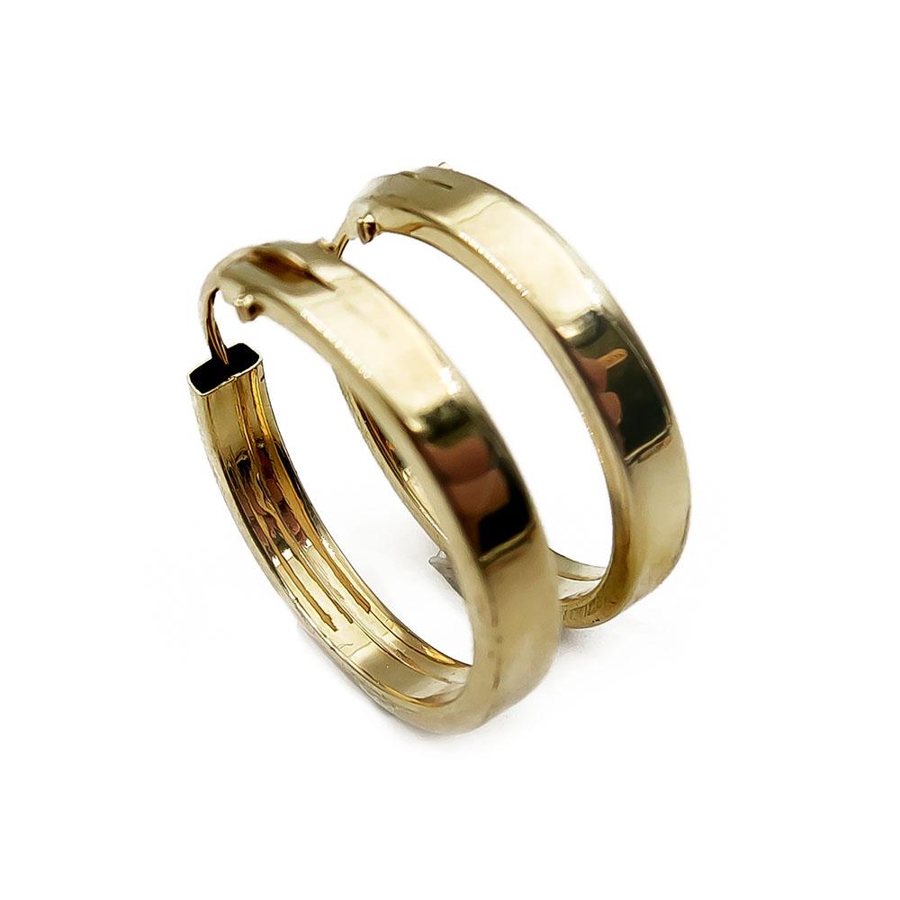 Kultaiset flakkaputkirenkaat 3x18mm #0