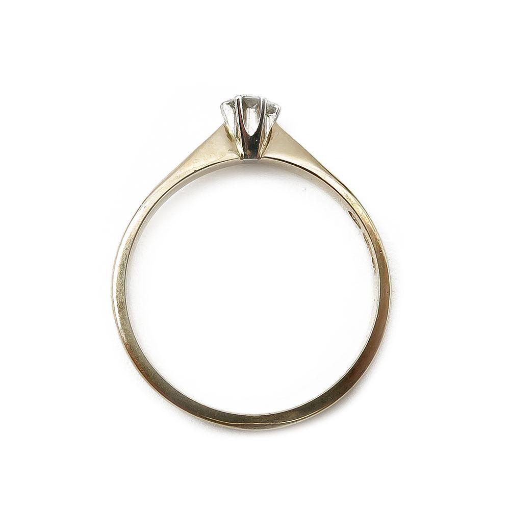 Timanttisormus 0,09ct koko 16,75 v.2000 #2