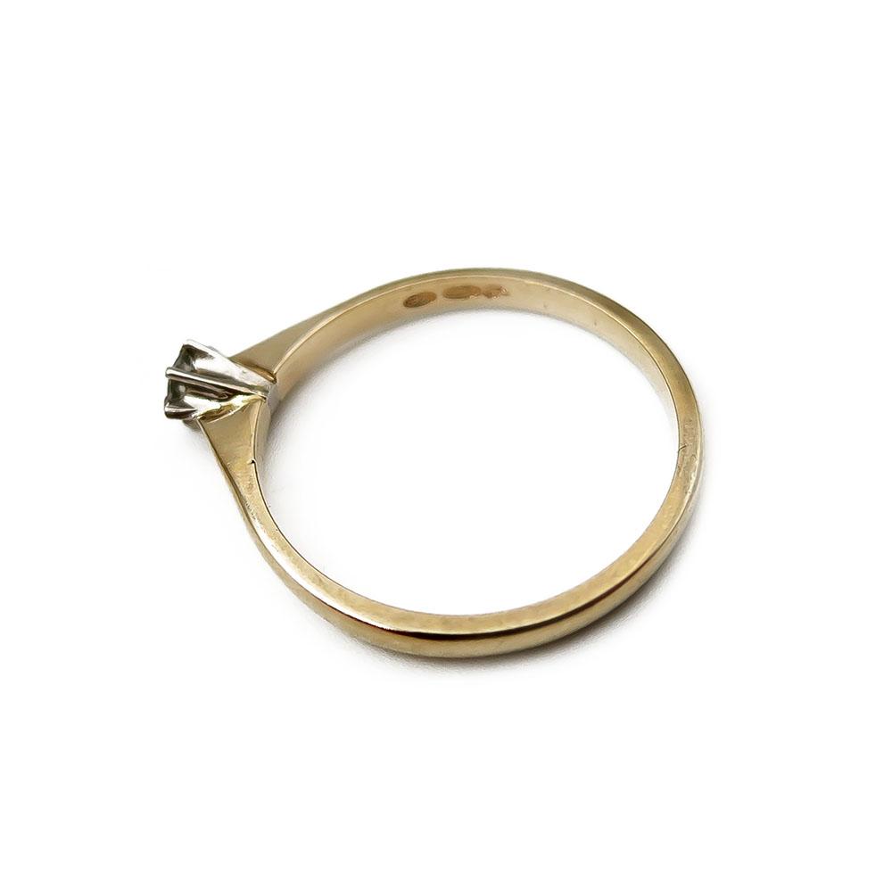 Timanttisormus 0,09ct koko 16,75 v.2000 #1