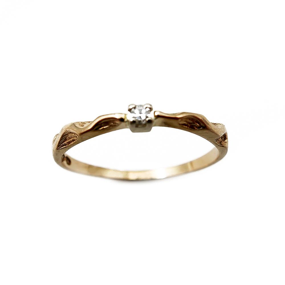 Timanttisormus 0,015ct koko 17,5 v.-84 #0