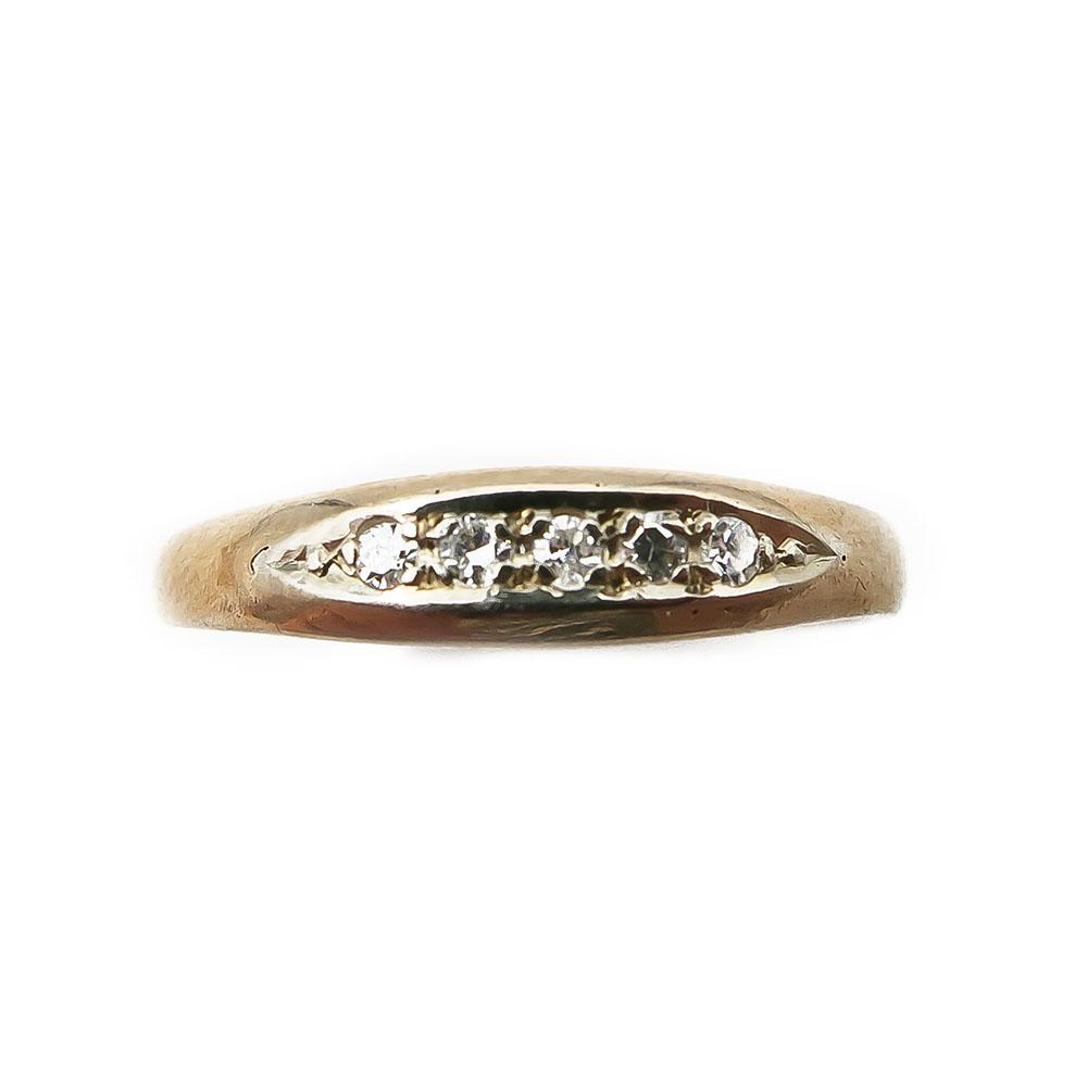 18K timanttisormus 0,025ct koko 16,25 v.-79 #1 Kultatukku.fi