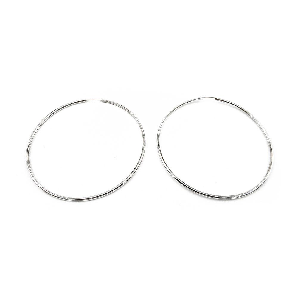 Suuret hopeiset putkirengas korvakorut 2x68mm T:mi Marko Palviainen #0