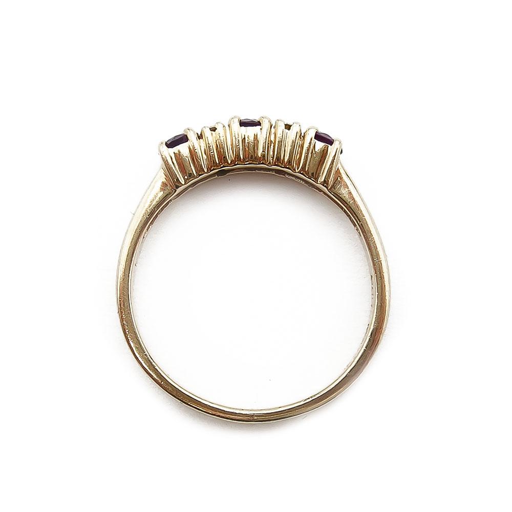 Timantti ametisti sormus 0,04ct 17mm #2
