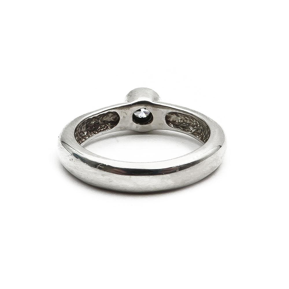 Hopeinen zirkonia sormus 17,75mm #2