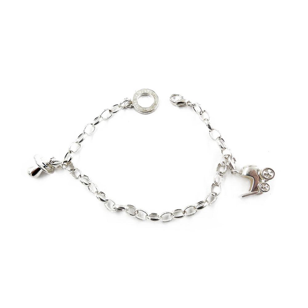 Thomas Sabo Charm club ranneketju 19 cm+tutti ja lastenvaunut helat #1
