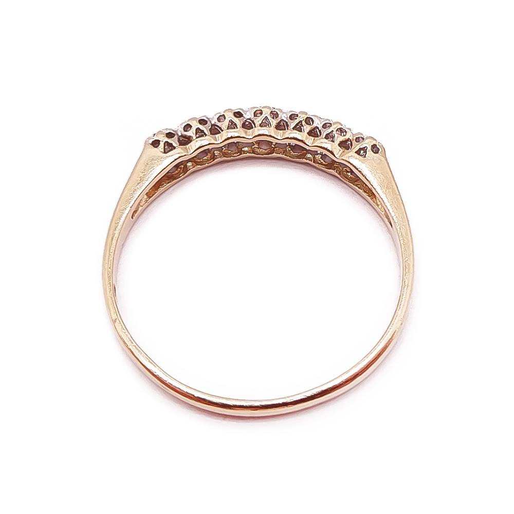 Kultainen timanttisormus 0,035ct 18-mm #2
