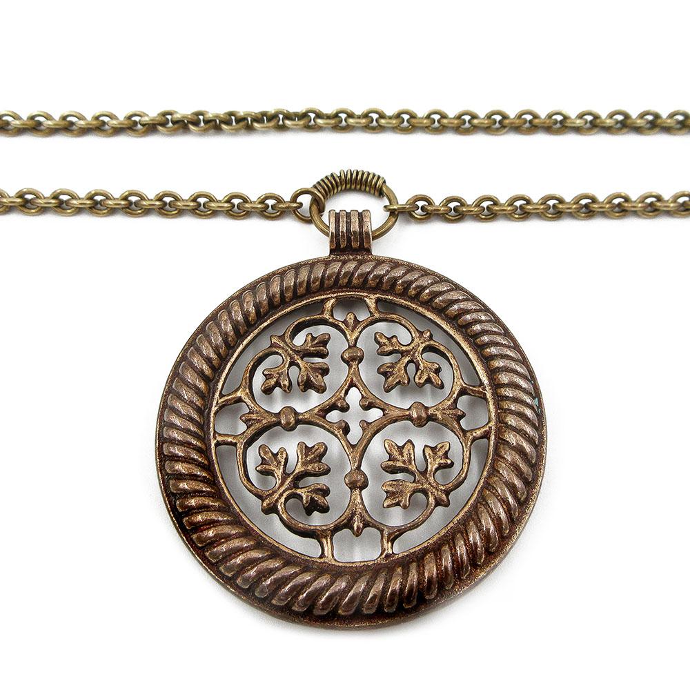 Kalevala koru Tuukkalan riipus 52mm 80cm pronssi #1