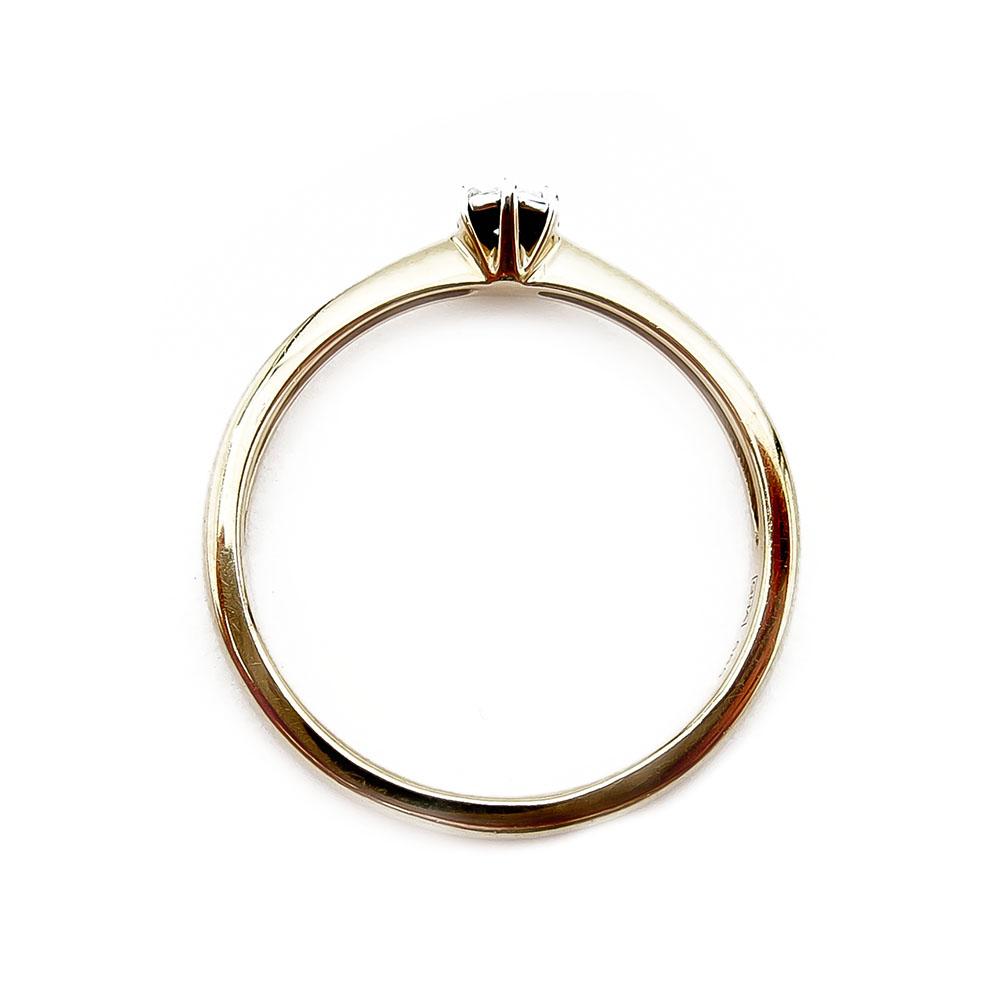 Timanttisormus solitaire 0,1ct 18mm #2