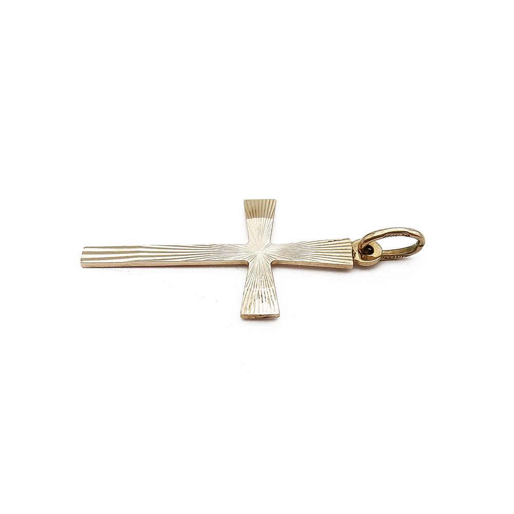 18K 3,7cm Timanttileikattu ristiriipus #1