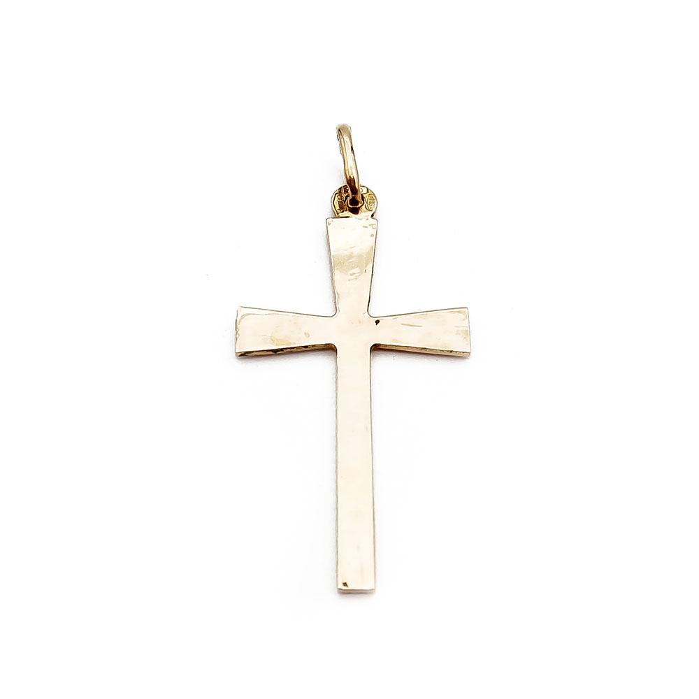 18K 3,7cm Timanttileikattu ristiriipus #2