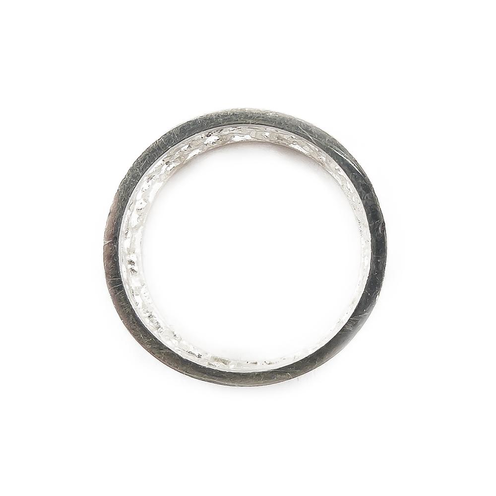Hopeinen sormus, 17 mm #4