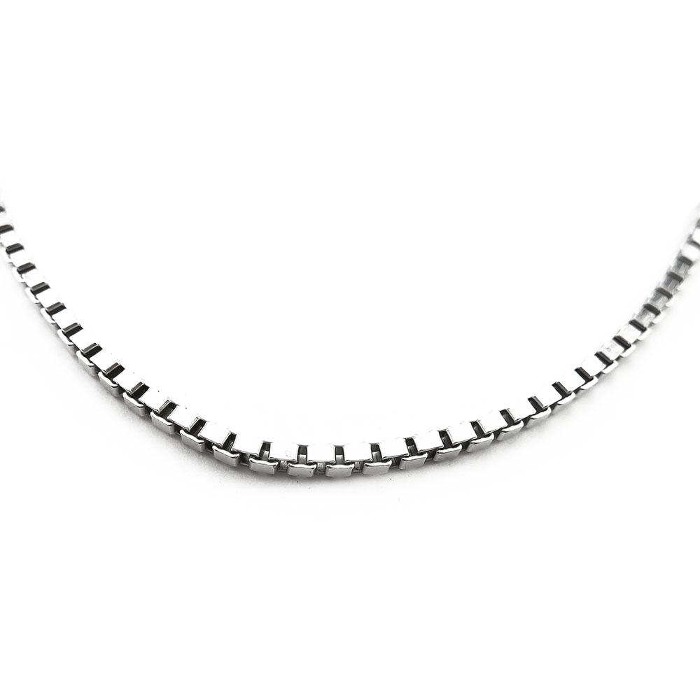 Hopeinen venetsiaketju 80cm lev. 2mm #1