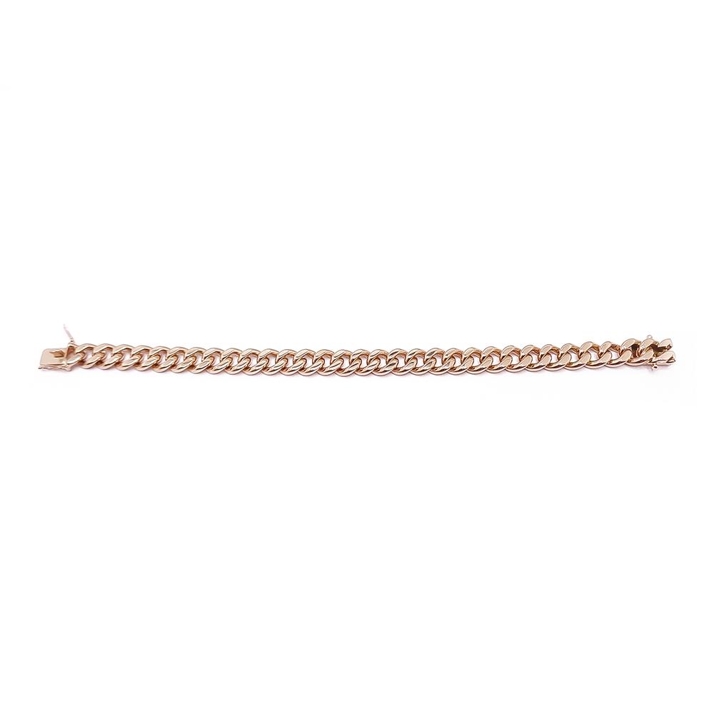 Kultainen panssariranneketju umpi 19cm v.-96 #1
