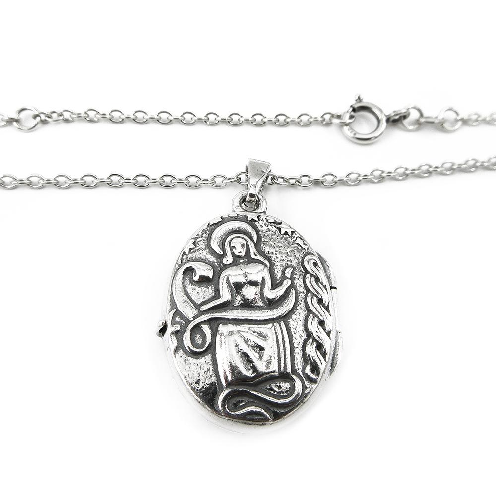 Kalevala Koru Madonna / Pohjan neito -hopeamedaljonki 65–70 cm, 2008 #1