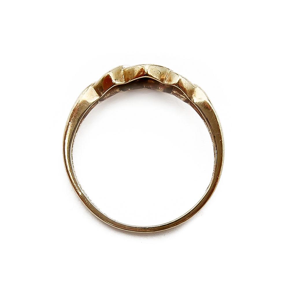 Kultainen sydänsormus 0,015ct timanteilla 15,75mm #2