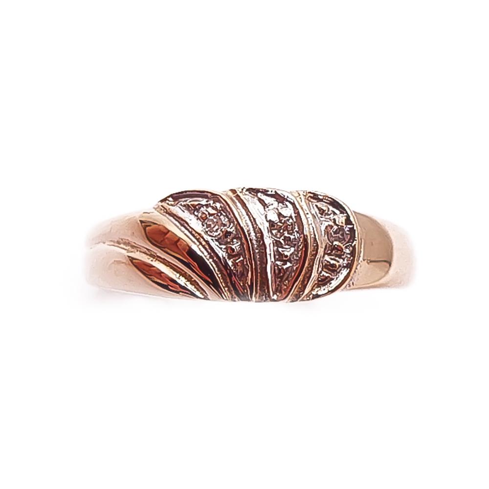 Kultainen timanttisormus 0,015ct 15mm #1 Kultatukku.fi