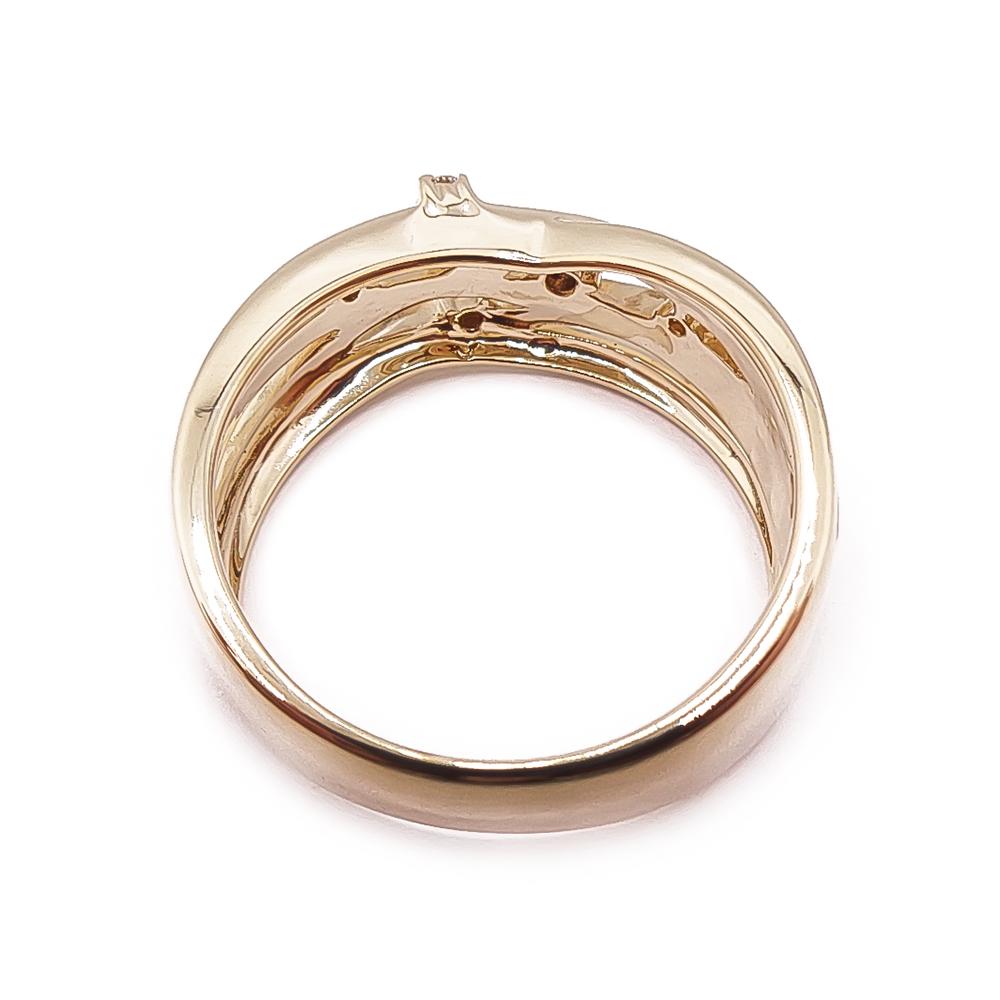 Kultainen timanttisormus 0,15ct 18,5mm v.2005 #2 Kultatukku.fi
