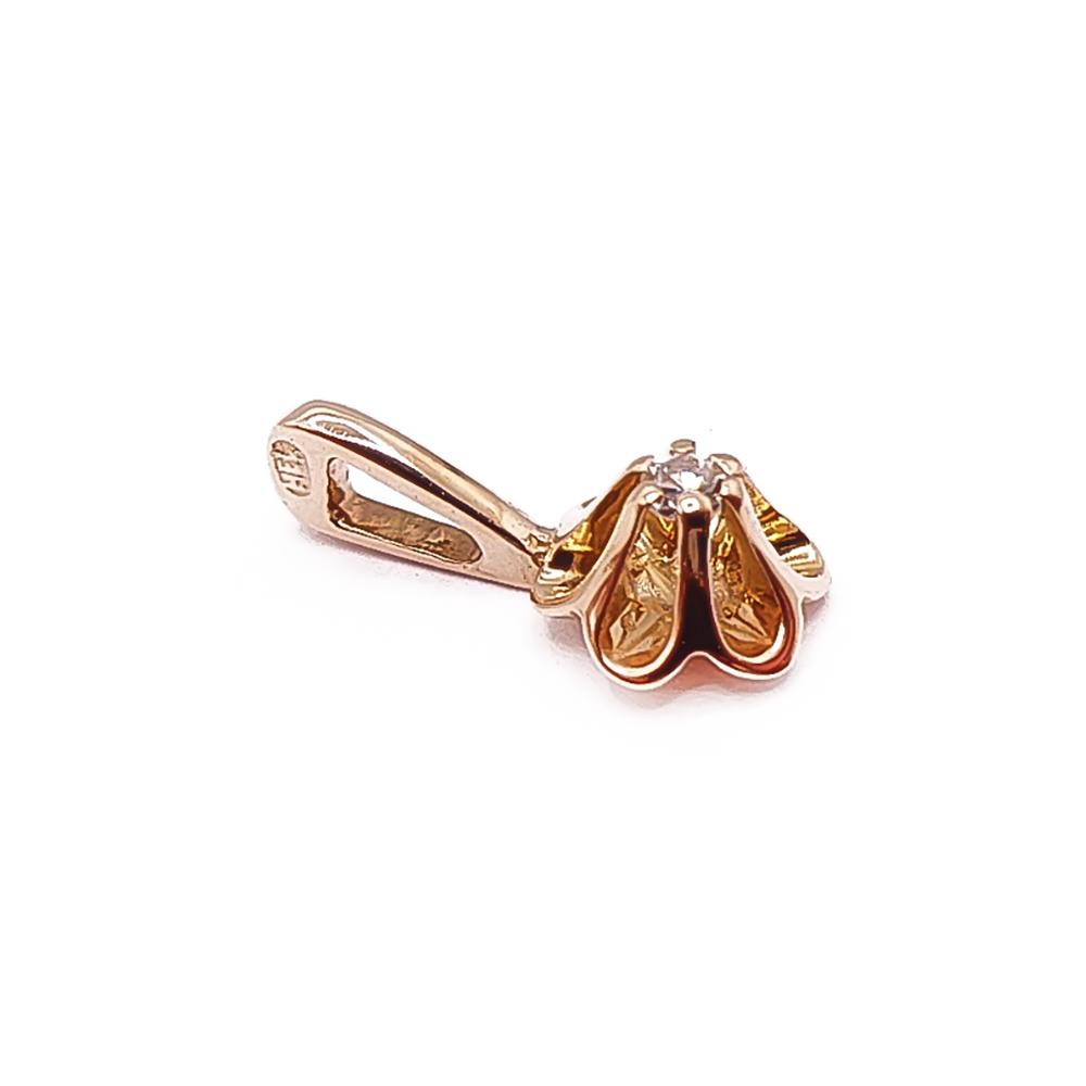 Kultainen timanttiriipus 0,01ct #1 Kultatukku.fi