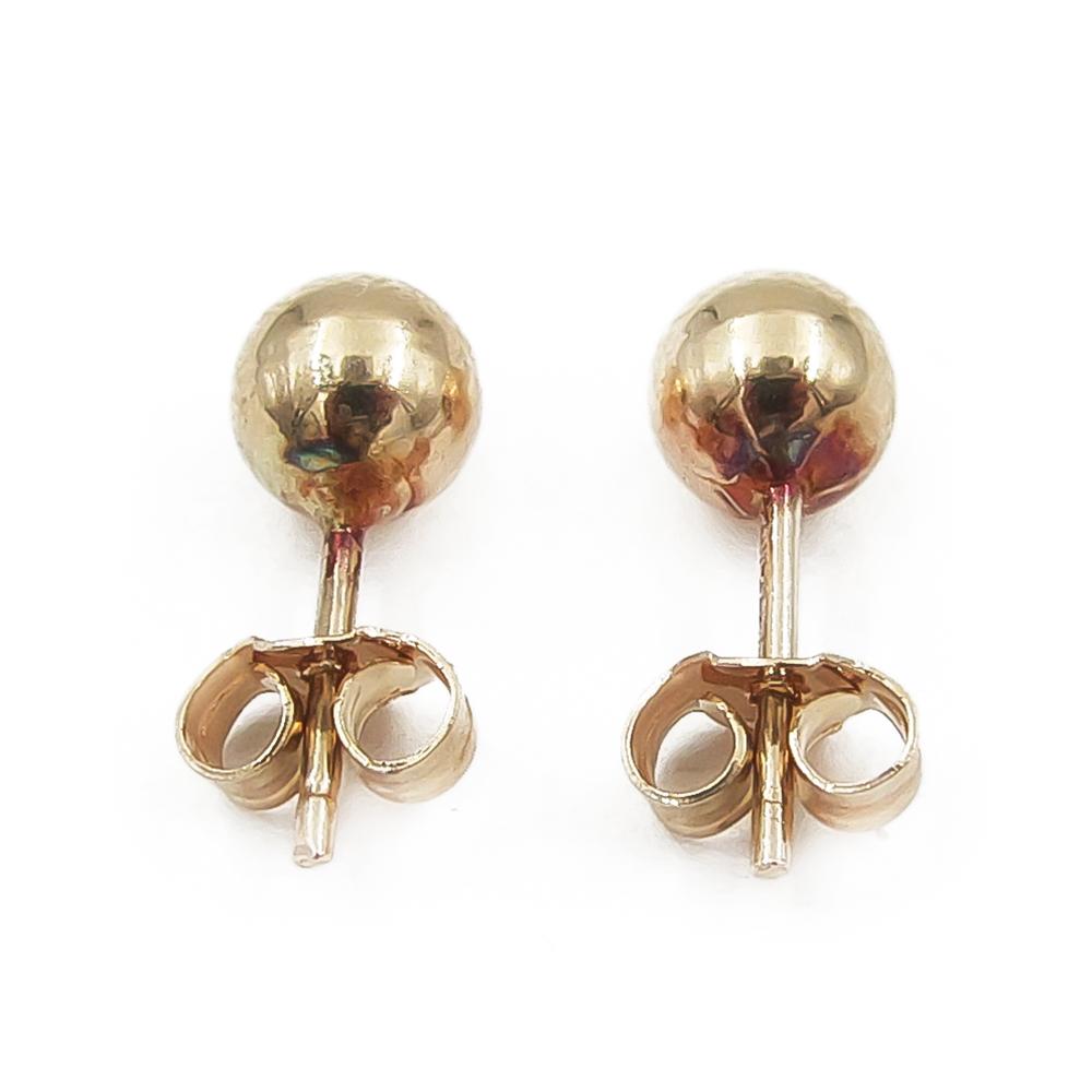 Kultaiset pallotappikorvakorut 585, 3 mm #3 Kultatukku.fi