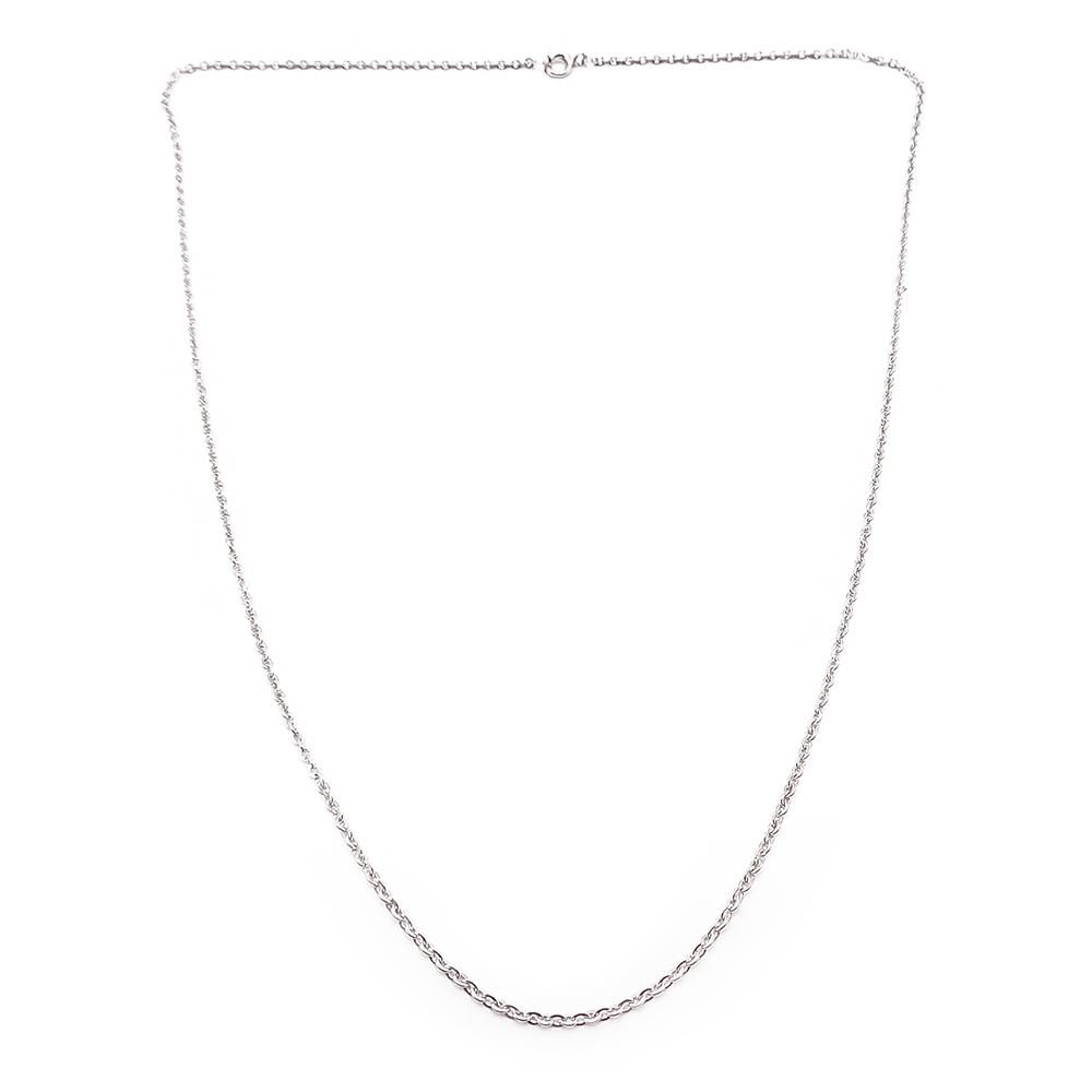 Hopeinen ketju 60cm #0 Kultatukku.fi