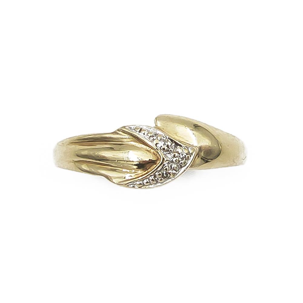 Timanttisormus halk.18mm v.1996 tim.0,015ct #1 Kultatukku.fi