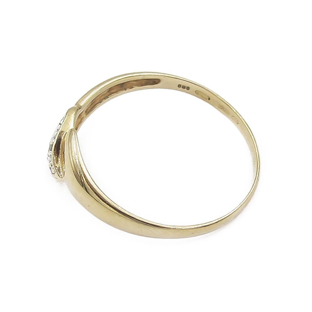 Timanttisormus halk.18mm v.1996 tim.0,015ct #3 Kultatukku.fi