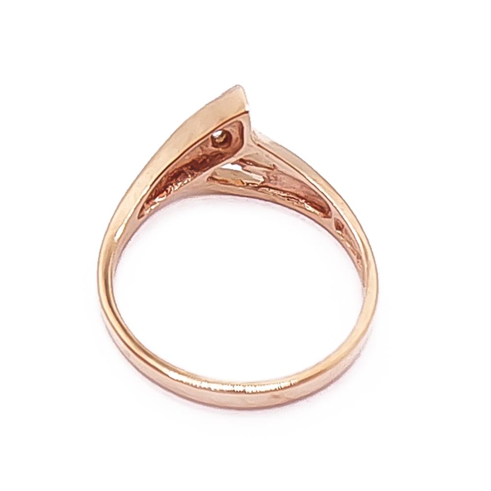 Kultainen timanttisormus 0,005ct 10mm #2 Kultatukku.fi