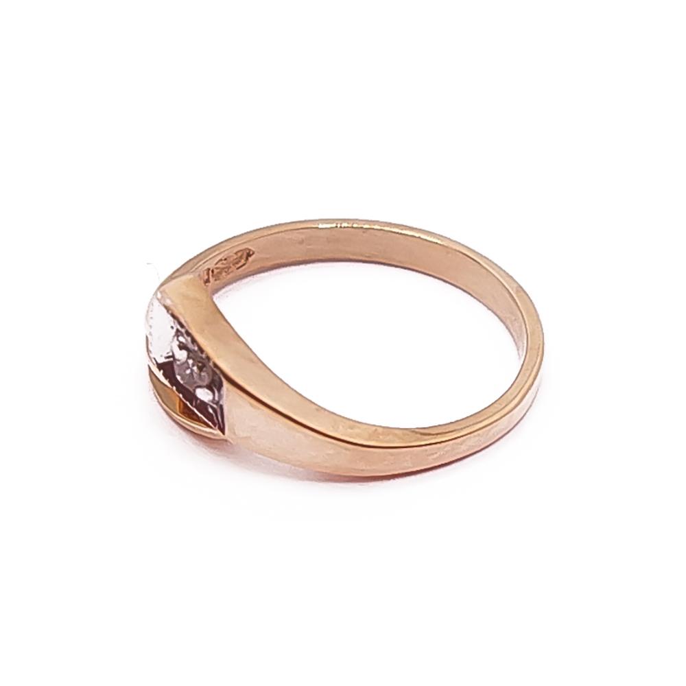 Kultainen timanttisormus 0,005ct 10mm #3 Kultatukku.fi