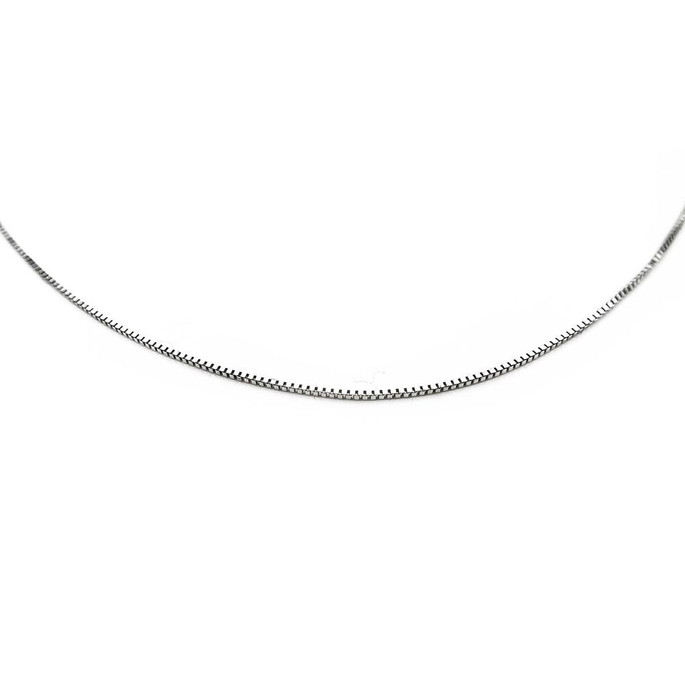 Valkokultainen 0,55mm venetsiakaulaketju 44-47cm #1 Kultatukku.fi