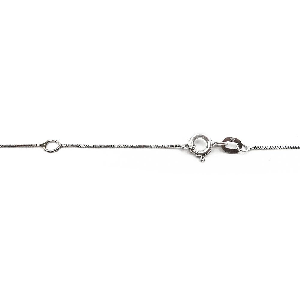 Valkokultainen 0,55mm venetsiakaulaketju 44-47cm #2 Kultatukku.fi