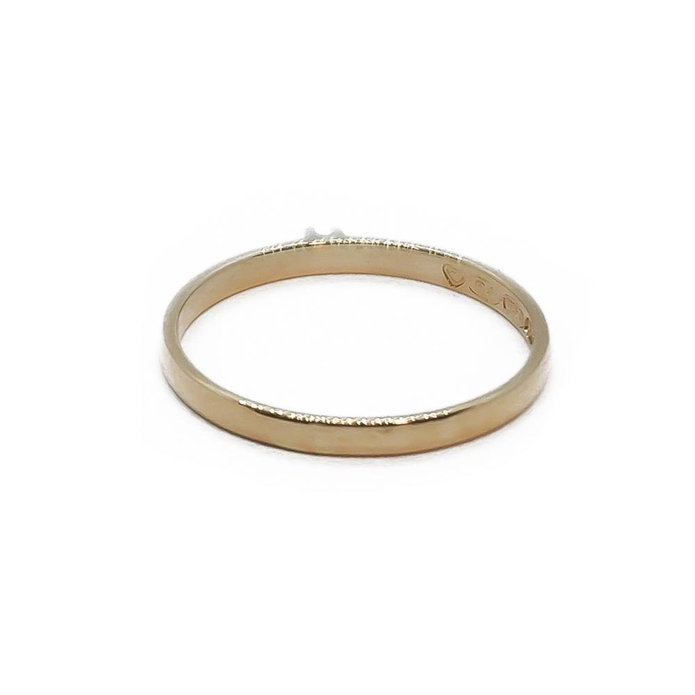 Pertti Aittila timanttisormus 0,002 ct, 18K kulta, 16,5 mm, 1981 #2 Kultatukku.fi